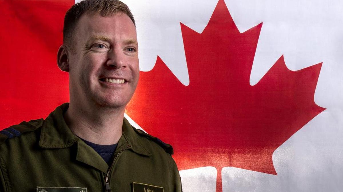 Capt. Damien Miller, 375th Aeromedical Evacuation Squadron flight nurse, is part of the Royal Canadian Air Force and is stationed at Scott Air Force Base. Miller is at Scott AFB as part of the officer exchange program he learned about during an AE course run by the Canadian Armed Forces.