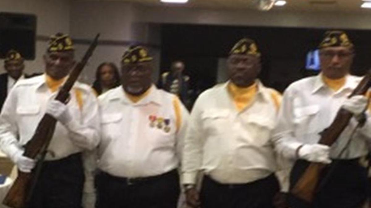 Members of the American Legion Post 2025 honor guard were on hand for Sunday’s event.