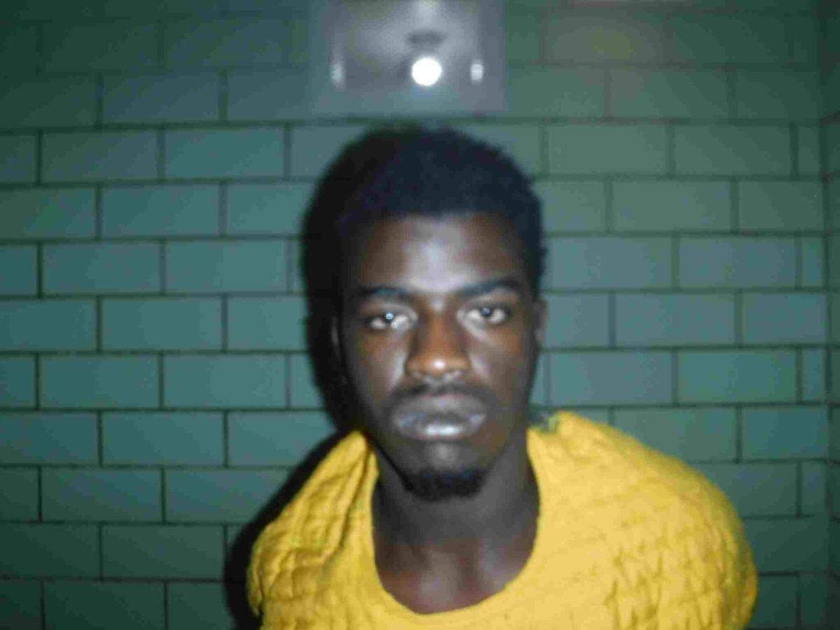 Al D. Stewart Jr. is shown after his 2019 arrest in connection with the shooting death of Illinois State Police trooper Nicholas Hopkins, who was part of a SWAT team executing a search warrant at his duplex.