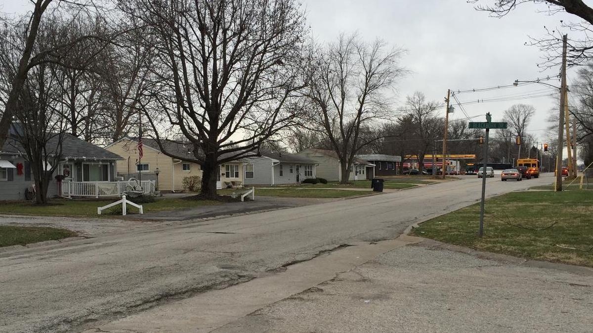 North 37th Street at Blackburn Drive looking north toward North Belt West in Belleville. A woman was hurt about noon Thursday after interrupting a man who broke into her home in the neighborhood.