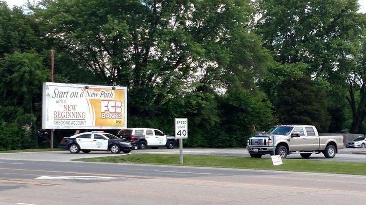 
Police responded to FCB Collinsville Bank on Thursday afternoon after a caller alluded to a bomb being at the bank. 
