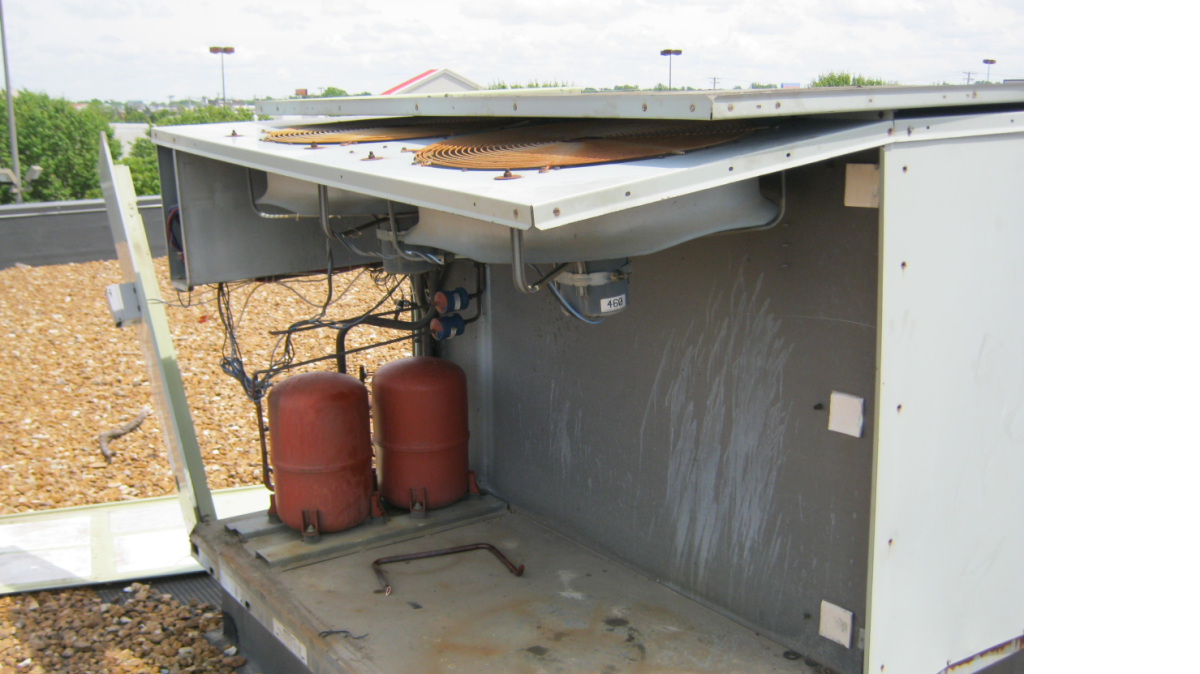 
Police say thieves climbed atop the Market Place shopping center in Fairview Heights overnight Monday and damaged 17 rooftop air conditioning units in order to steal copper.
