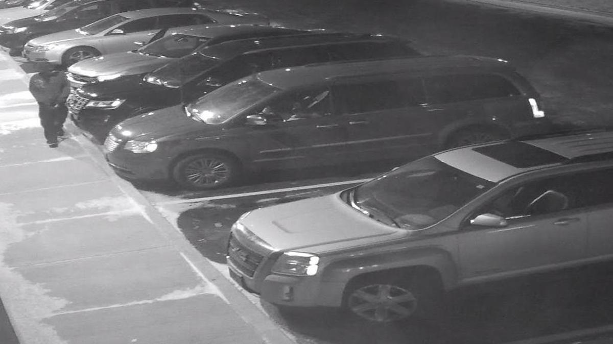 Surveillance image from one of the vehicle break-ins in Edwarsdville.