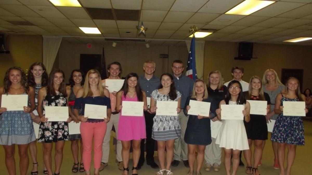 Belleville Elks Lodge 481 recognized 22 area students on Aug. 2 at the annual Scholars Night program. Each of the students earned a college scholarship.