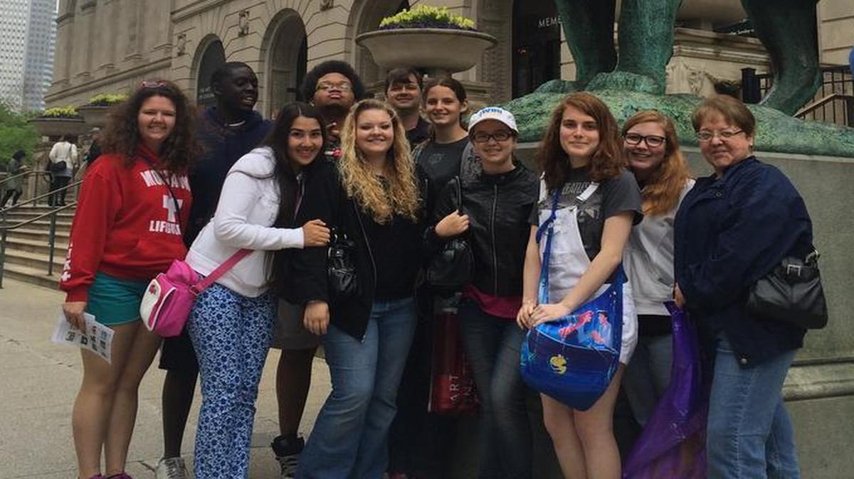 
Members of the Belleville West Latin Dance Team visited Chicago this year. It is the last year for the team because sponsor Angeles Moran is retiring. 
