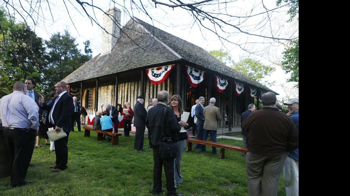 
An overall photo of the 225th anniversary celebration that was held at the historic Cahokia Courthouse on Monday evening.
