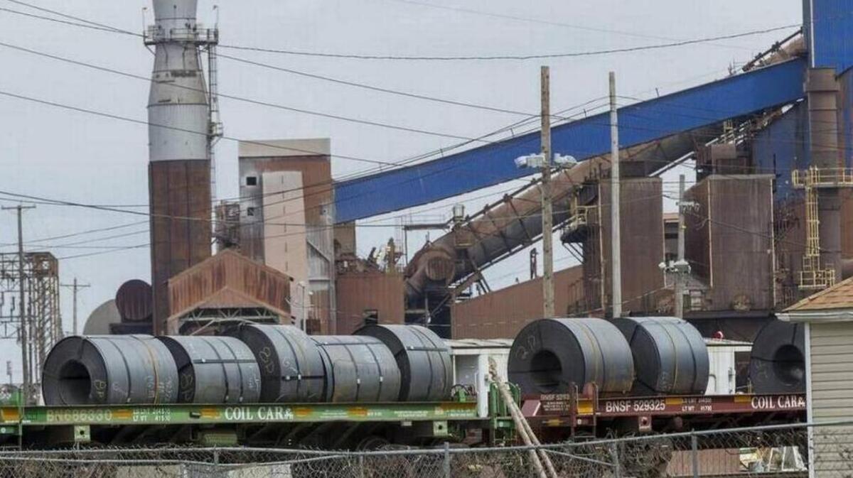 In this News-Democrat file photo, flat rolled steel rests on rail cars at then-U.S. Steel Corp. in Granite City. News broke Wednesday that United States Steel plans to sell two blast furnaces at Granite City Works to SunCoke Energy, Inc.