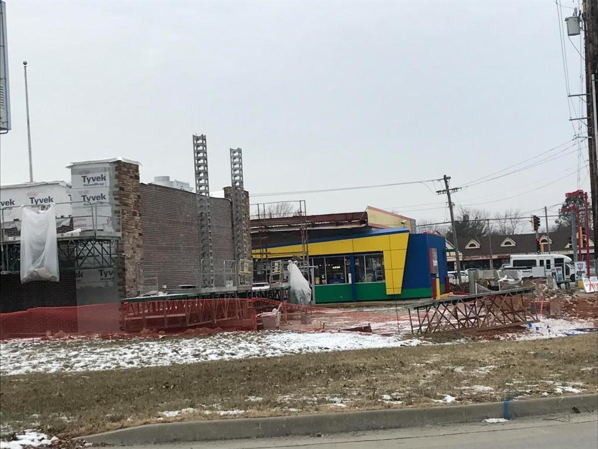 Construction continues at Huck’s Fuel and Food in Swansea.