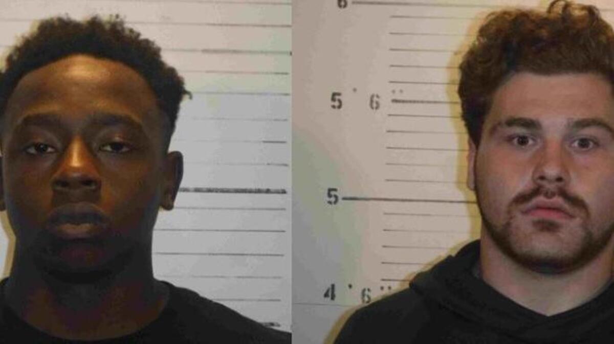 Marvin Wallace, 19, (left) and Thomas Bowen, 18, were both charged with armed robbery in Belleville.