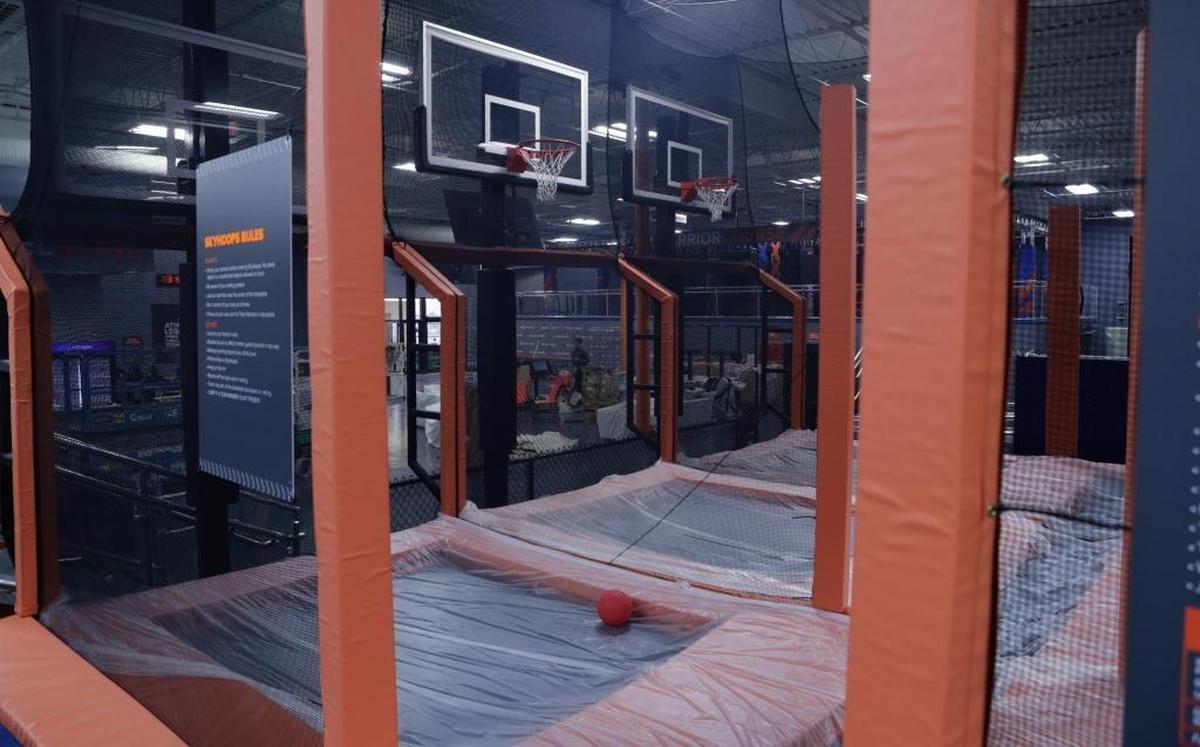 This photo was taken in May of 2017, when the Sky Zone entertainment center opened with trampolines, laser tag, dodgeball and a climbing wall. It occupies the former Hobby Lobby building in Fairview Heights.