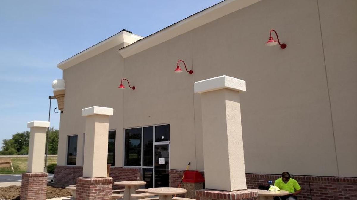 Renovation of the future home of Freddy’s Frozen Custard and Steakburgers at 3320 Green Mount Crossing Drive in Shiloh is coming along. Shiloh officials anticipated a summertime opening of the restaurant.