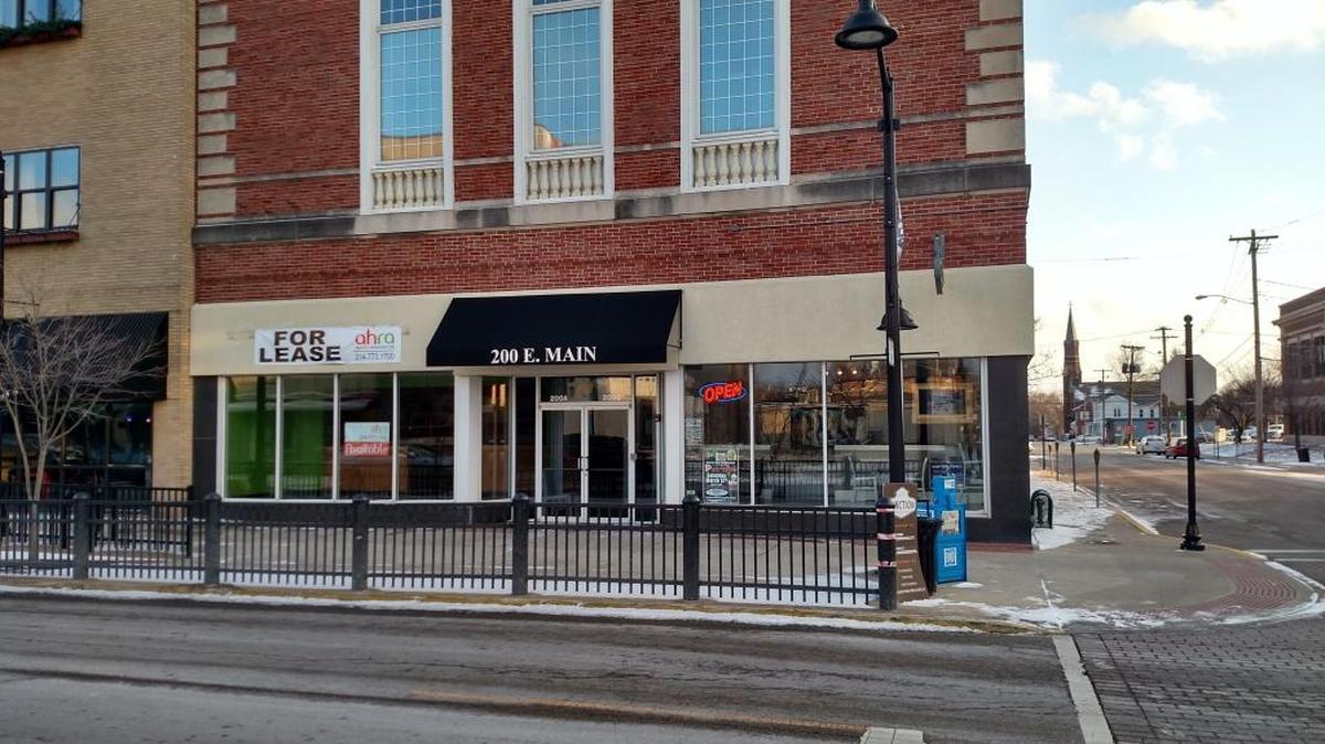 Developers Mark and Renae Eichholz plan to renovate the interior of this building at 200 E. Main in Belleville before opening a new restaurant. The plans include taking over the space currently occupied by Junction Coffee.