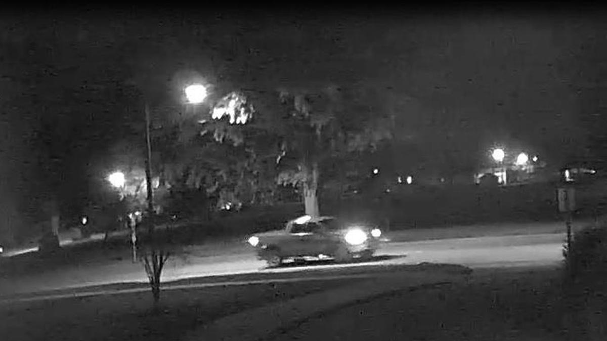 Police are looking for two people connected to this truck in a property damage case.