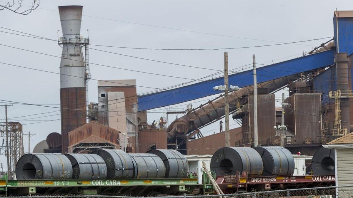 File photo of the rail yard area at the Granite City plant.