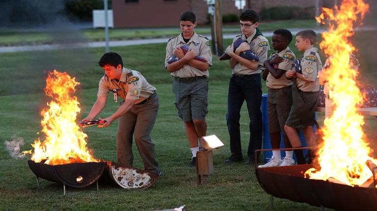 Eagle Scout project: Flag retirement ceremony