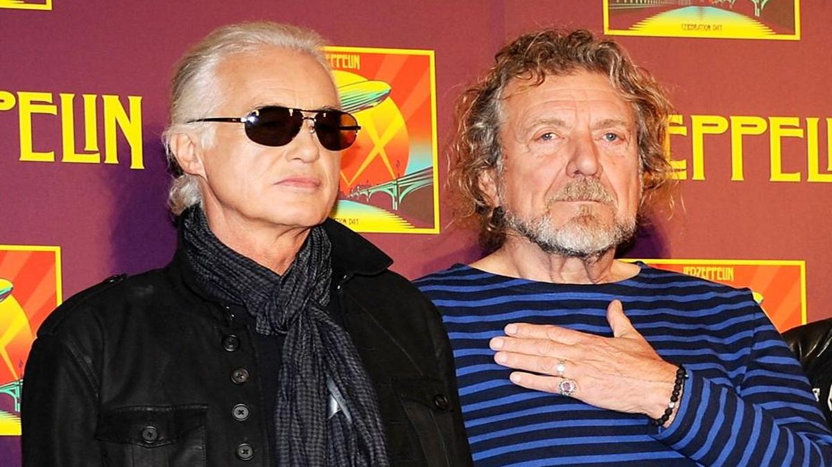 Jimmy Page, left, and Robert Plant of Led Zeppelin.