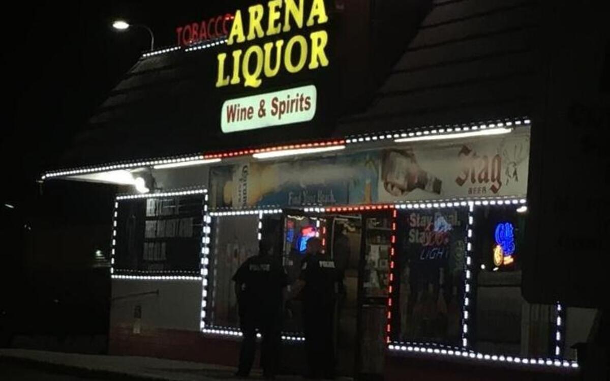 Belleville police responded to Arena Liquors on Thursday night to a report of an armed robbery.