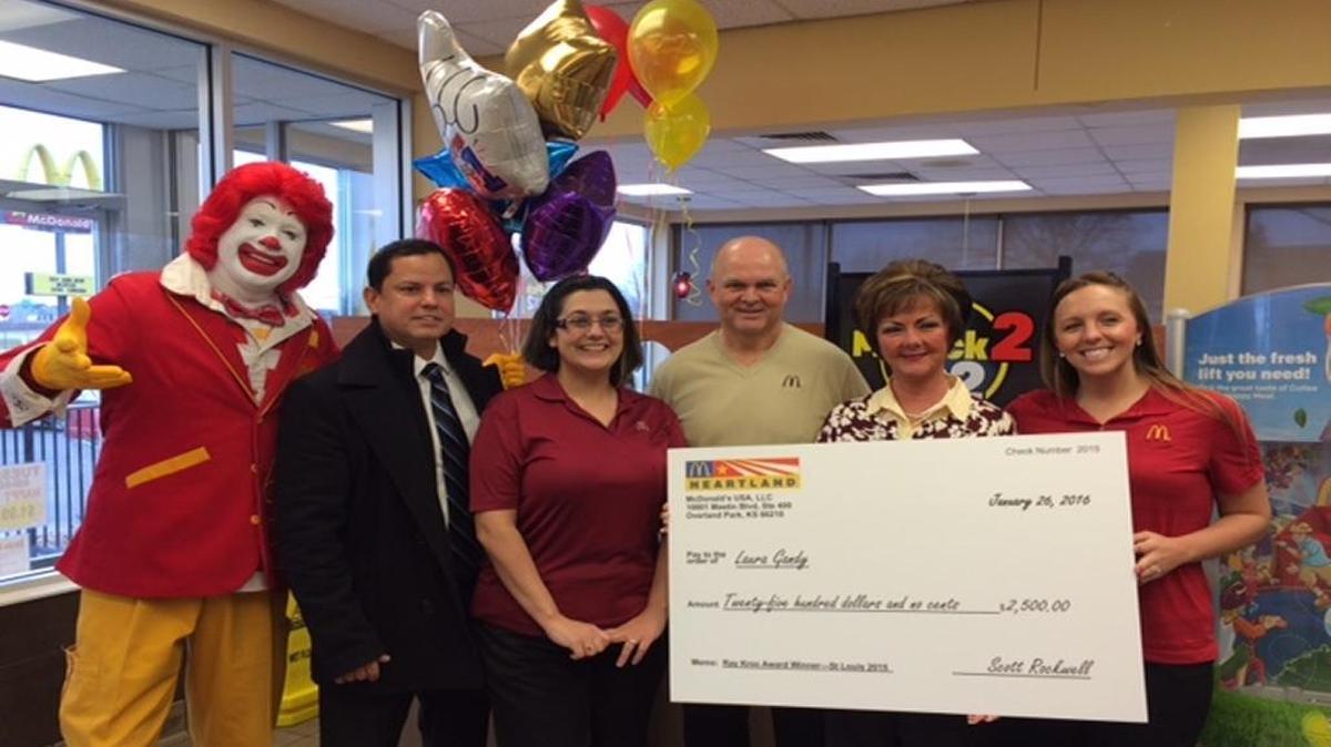 Laura Gandy, who works as a manager at the Mascoutah McDonald’s, was named a Ray Kroc Award winner.