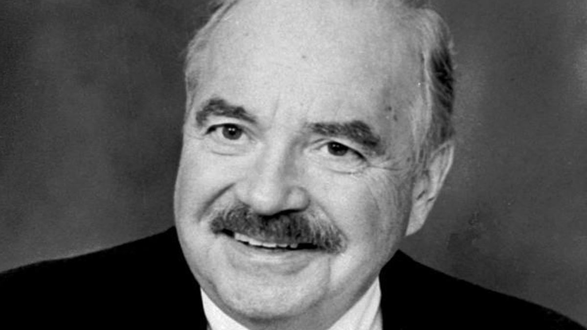 Ken Fischer in a formal portrait taken for the Belleville News-Democrat in 1995.
