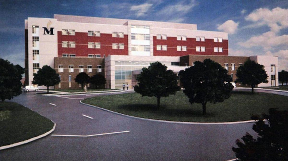 
A provided rendering of the exterior of the new Memorial Hospital East in Shiloh.
