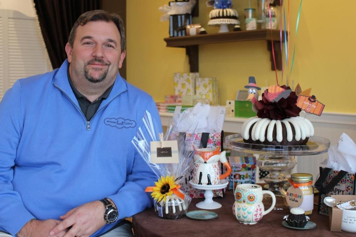 Aaron Fricke, owner of the new Nothing Bundt Cakes store in Fairview Heights, discovered the chain while living in Texas.