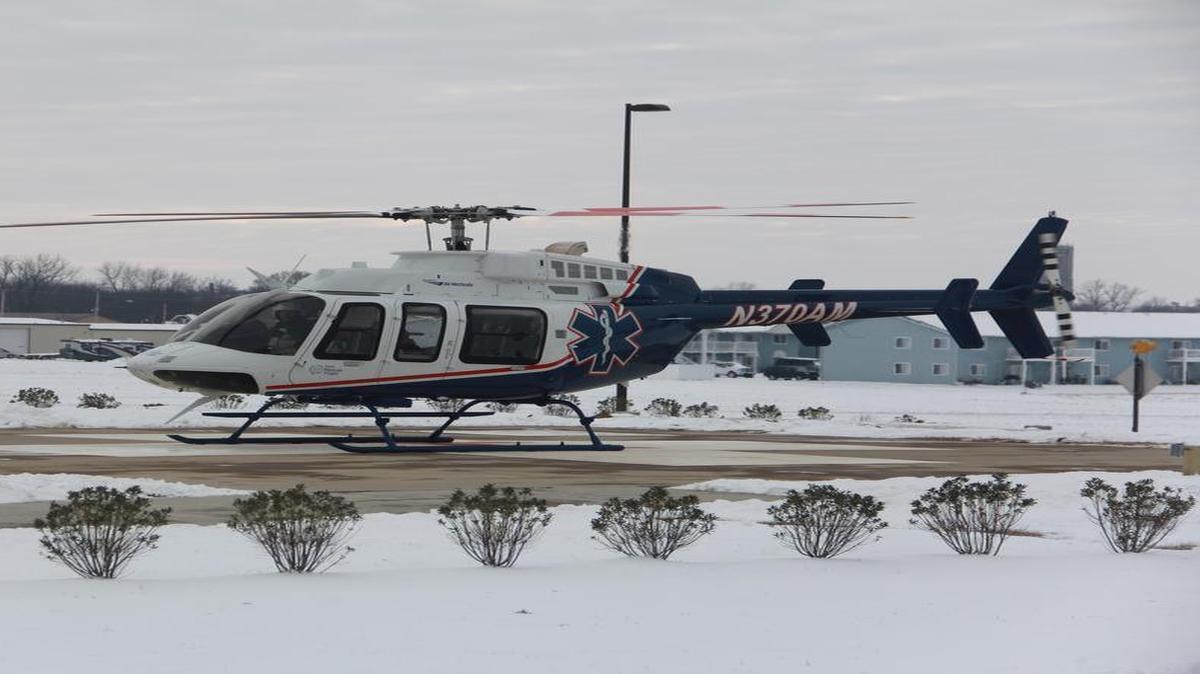 HSHS Rescue Flight arrived at its new home, HSHS St. Joseph’s Highland, on Thursday. The helicopter will service HSHS Southern Illinois Division hospitals, including Highland, St. Joseph’s Breese, and St. Elizabeth’s Belleville.