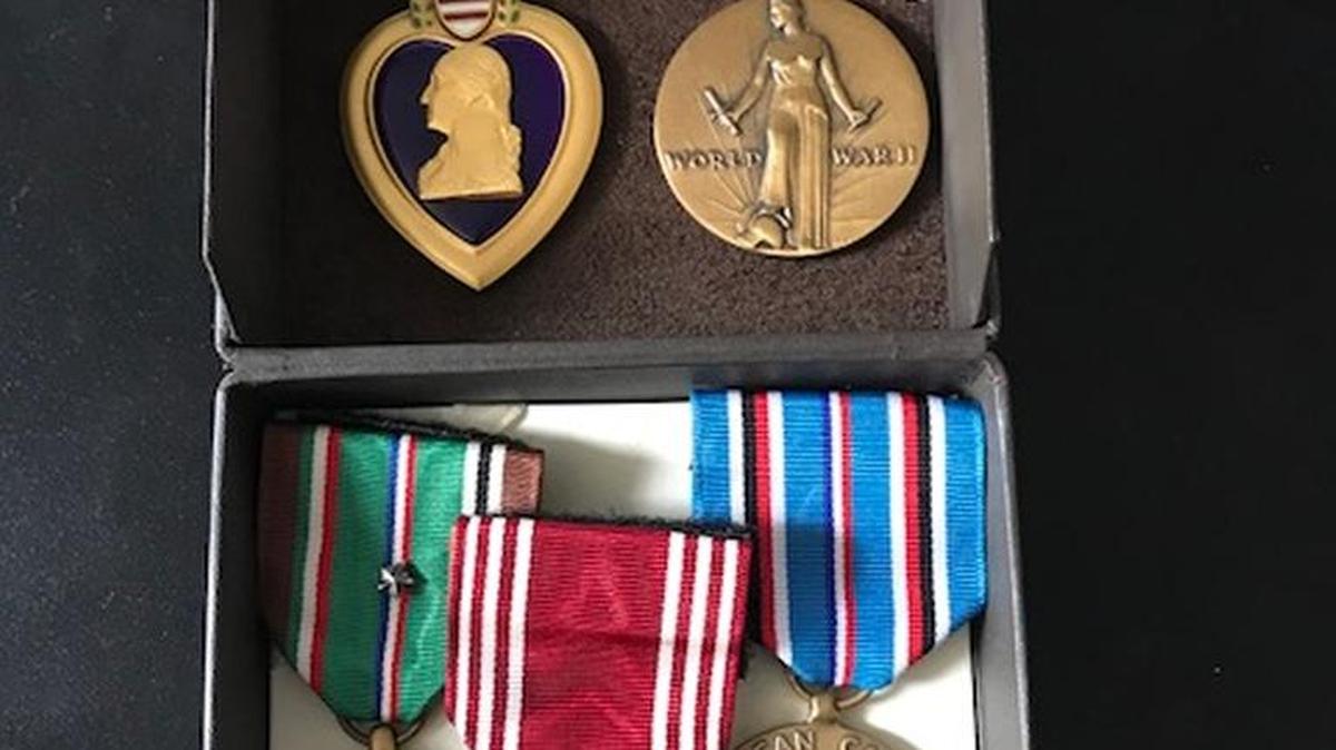 The medals that were donated at a Goodwill in St. Louis, possibly by accident.