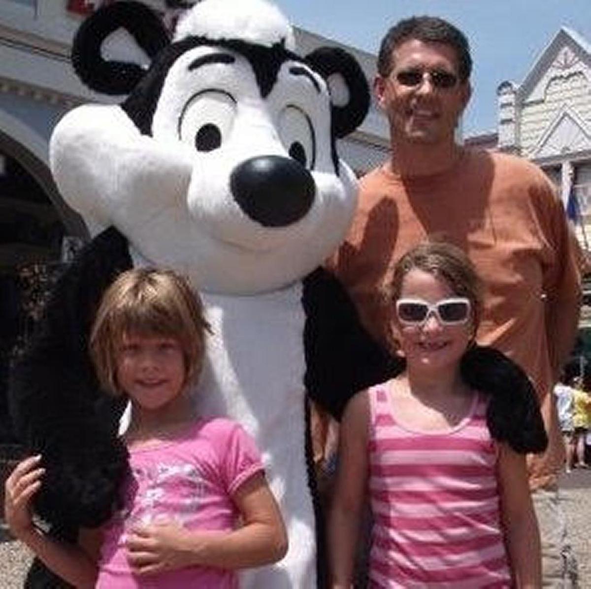 Jim Brand, of Greenville, and his daughters.