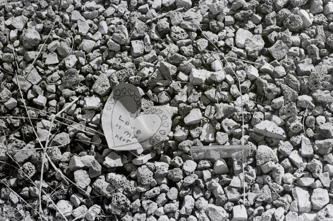 Child’s comb, Valentine’s heart - tragic reminders of the crash in Beckemeyer on Feb. 9, 1976.