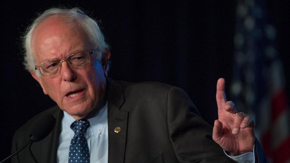 Democratic presidential candidate Sen. Bernie Sanders, I-Vt., speaks at an event Thursday. He will speak at Affton High School in St. Louis on Sunday.