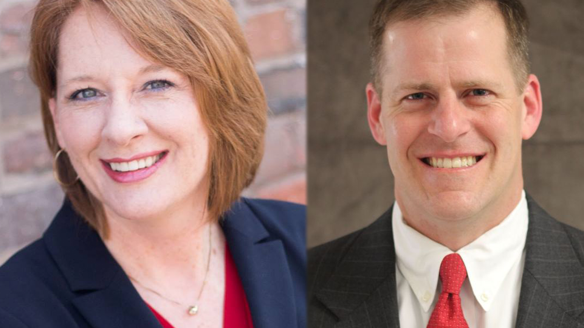 Sharee Langenstein, left, and Paul Schimpf.