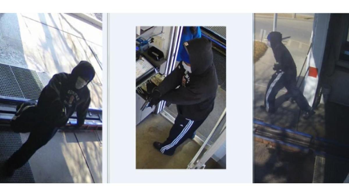 Granite City police are looking for the suspect who went into the Rain Tunnel Express Car Wash carrying a handgun and wearing a surgical mask Wednesday, Jan. 24 . He took money from the cash register and was last seen running from the business.