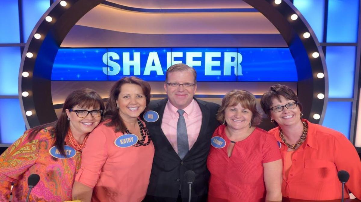 Nancy Quernheim, Kathy Warren, Bill Wirth, Tammy Slager, and Mary Beard of Waterloo, Ill., gave the small southern Illinois town some national exposure over the last three days by appearing on “Family Feud.” The Shaffer sisters and their cousin, Wirth, won more than $20,000 during their appearances.