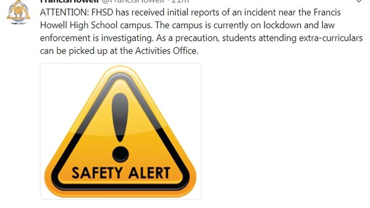 Tweet posted by the school district.