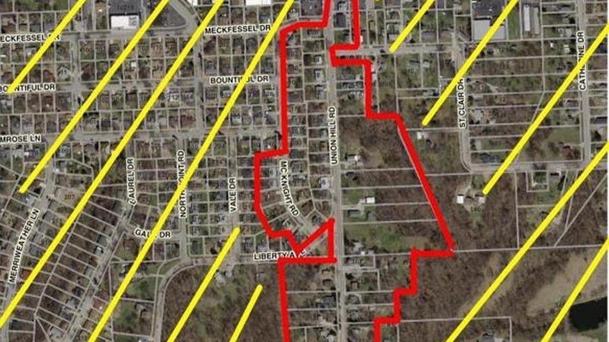 A boil order was issued Wednesday afternoon for water customers on McKnight Road and Union Hill Road in Fairview Heights. Properties located within the red box are under a boil order until further notice.