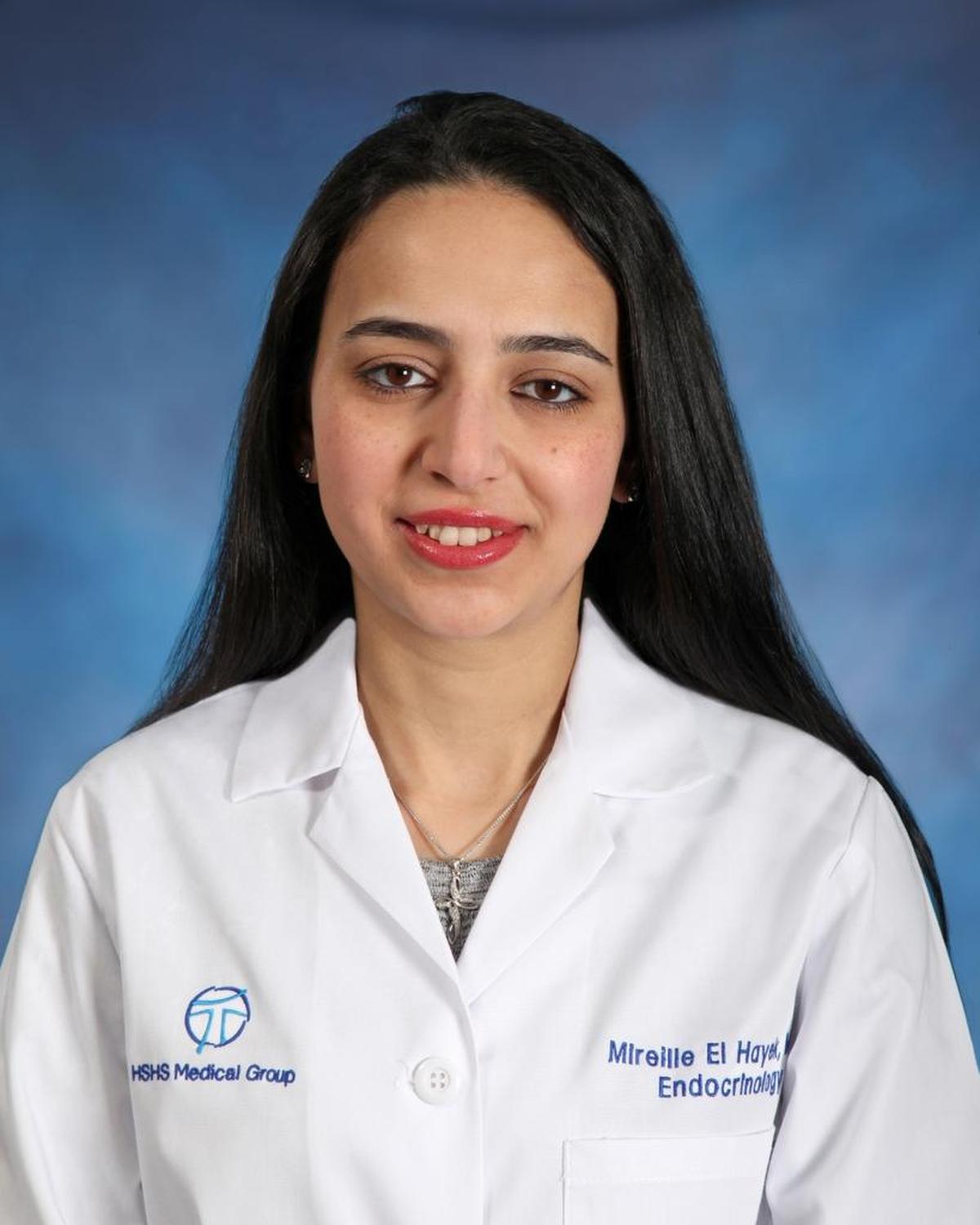 Dr. Mireille El Hayek, has joined the HSHS Medical Group. El Hayek specializes in endocrinology, and will see patients at the Joslin Diabetes Center Affiliate at HSHS Medical Group in O’Fallon.