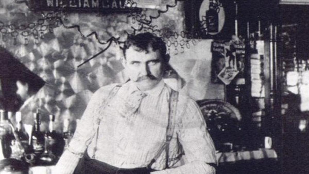 William Gaul was a second-generation saloonkeeper known for “never selling a drink to an intoxicated man.” In 1892 he took over the saloon at 1022 W. Main St. in Belleville, converting it to a soft drink emporium in 1920 after Prohibition went into effect. He died in 1922. The building still exists.