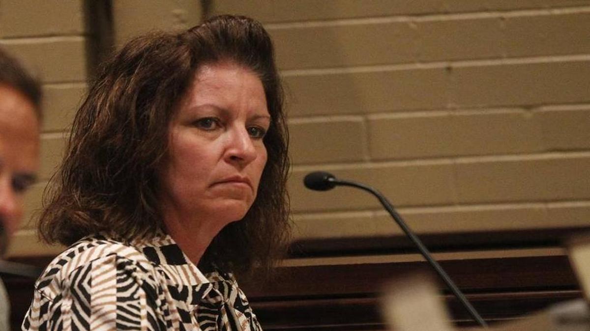 In this July 13, 2015, file photo, Collinsville City Councilwoman Cheryl Brombolich listens during a meeting.