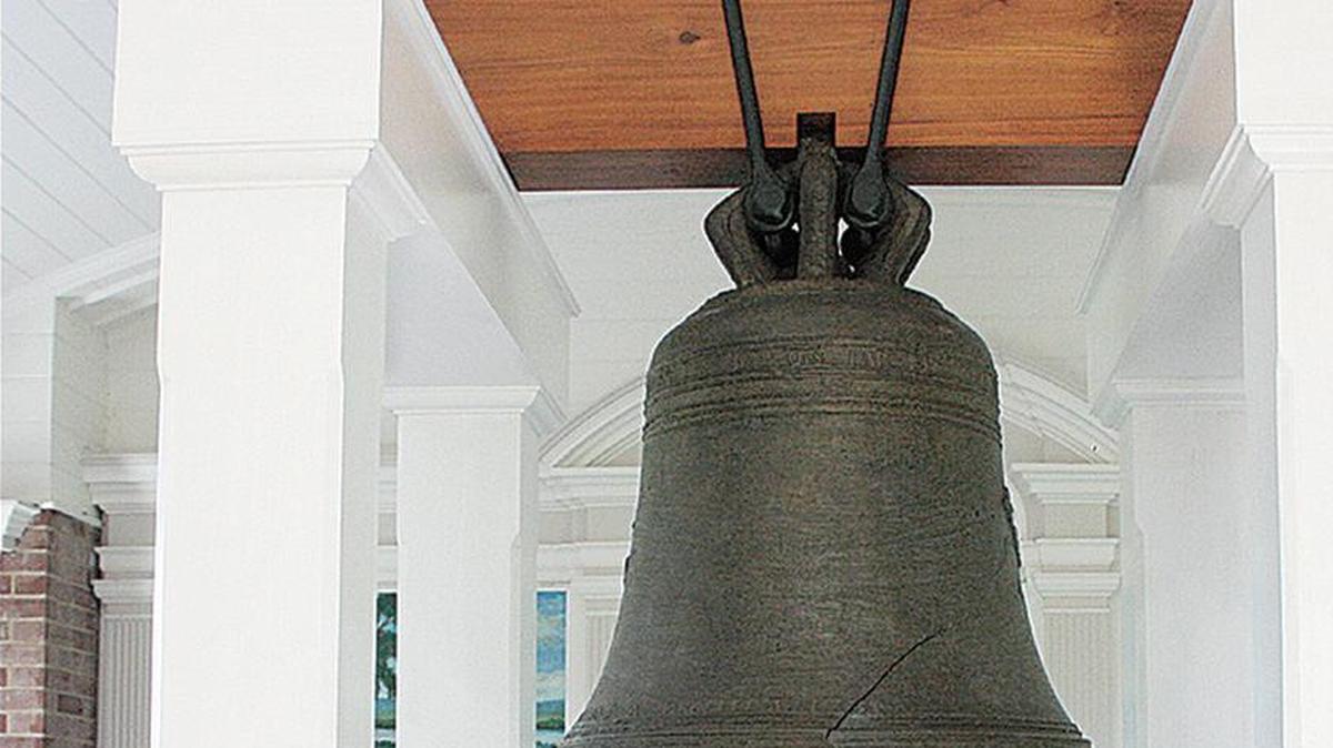 When George Rogers Clark’s expedition of American troops arrived in Kaskaskia to liberate the town from the British, residents rang this bell, now known as the Liberty Bell of the West.