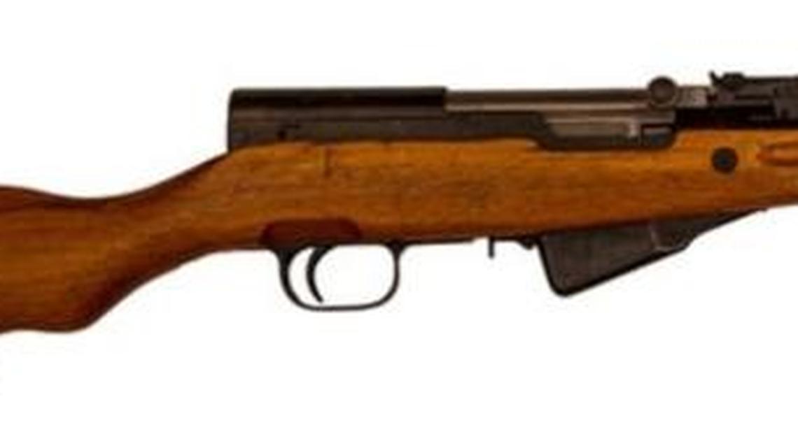 Photo released by federal investigators, showing the types of guns James Hodgkinson had.