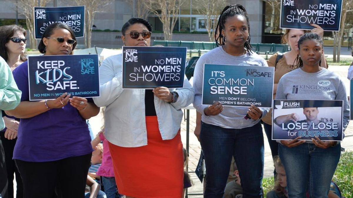 In a rally outside of the Charlotte Mecklenburg Government Center, opponents of Charlotte’s expanded nondiscrimination ordinance implored North Carolina Gov. Pat McCrory and the General Assembly to call a special session to repeal all or part of new legal protections for gay, lesbian, bisexual and transgender individuals.