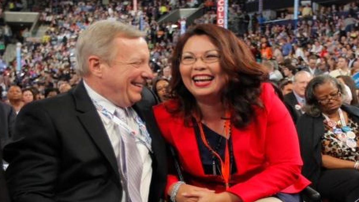 Illinois Sens. Dick Durbin and Tammy Duckworth, both Democrats, received harassing phone calls from a woman who has since been charged.