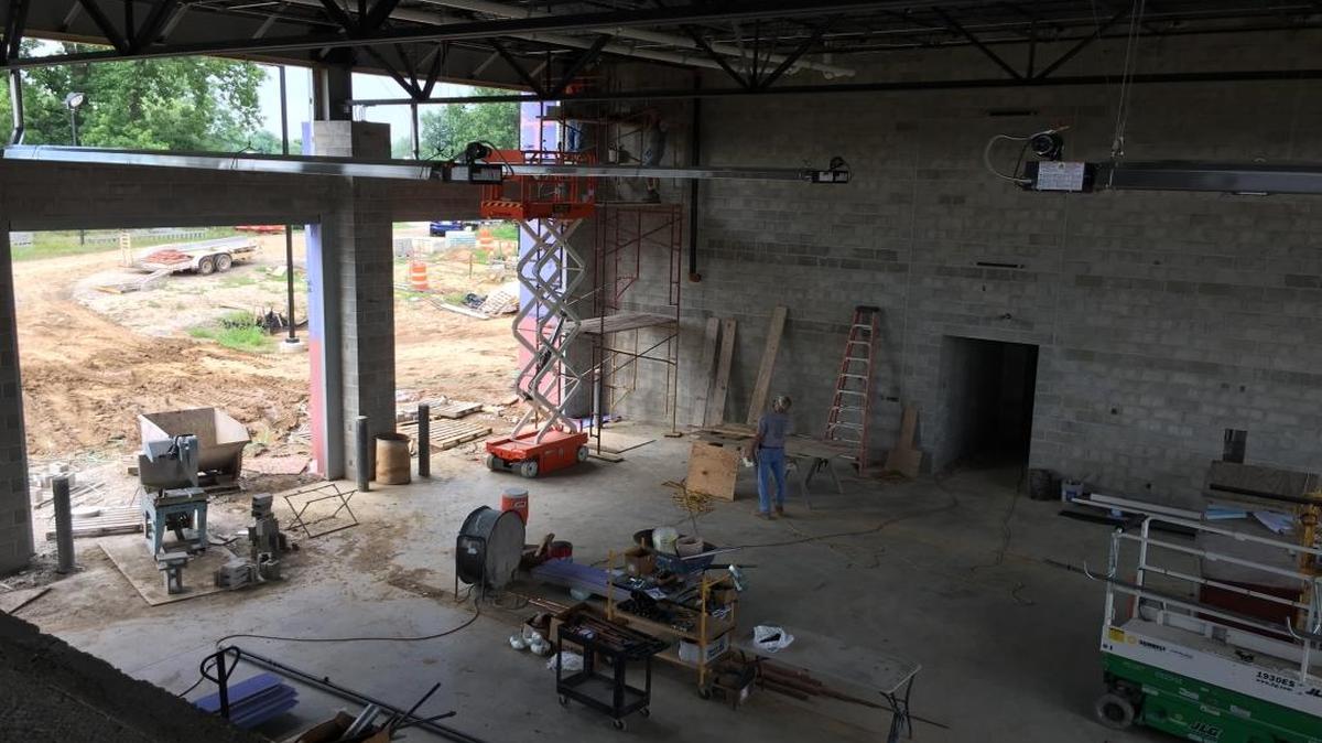 The new SIUE fire station is nearing completion and expected to open next month.