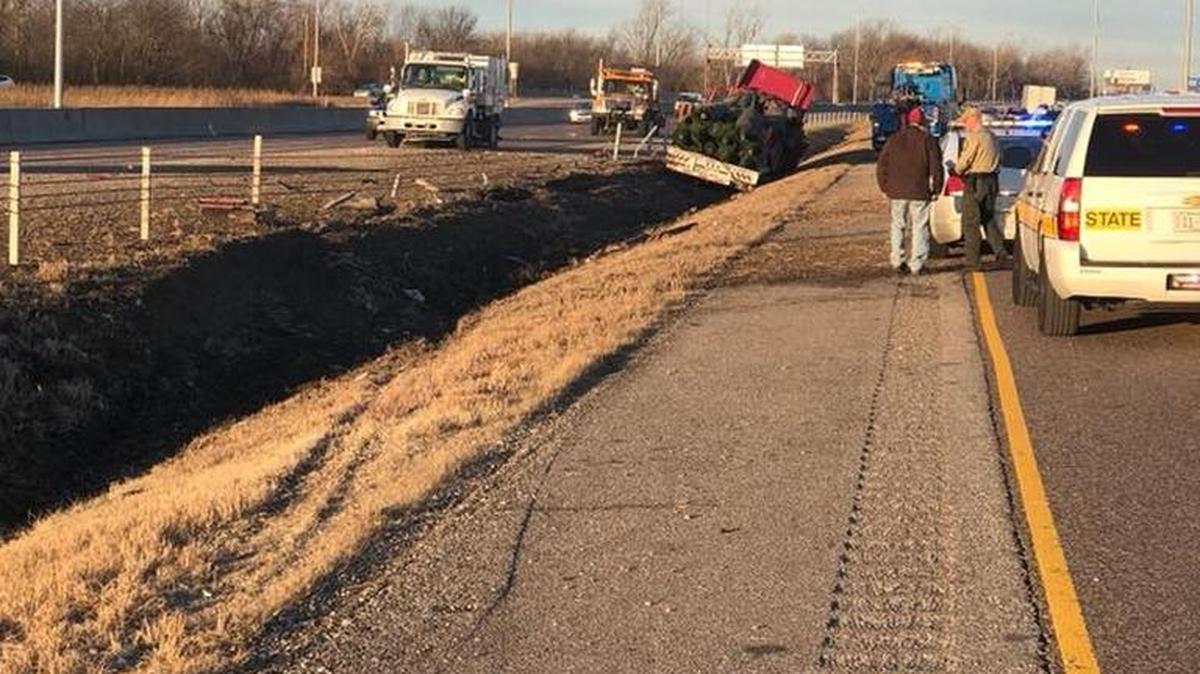 A rollover accident slowed the metro-east morning commute Friday on Interstate 64 just east of the Interstate 255 exchange.