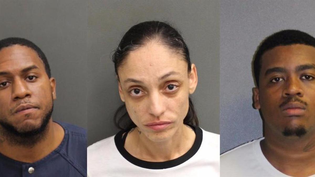 Jomar Warr, Elizabeth Martinez and Ashton Robinson, from left, were involved with a quadruple shooting in Alton, police say. All have been charged in connection with the shooting.