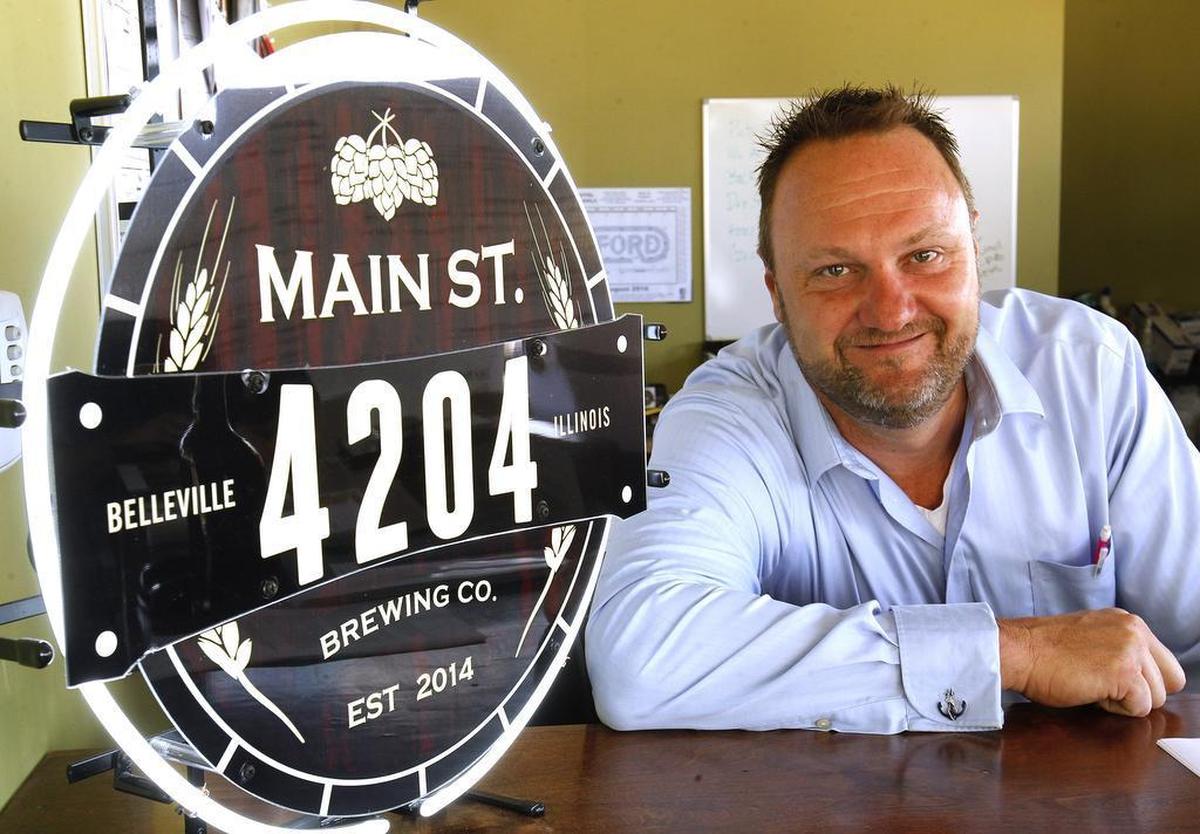 Todd Kennedy, owner of the 4204 Brewing Company in west Belleville. The company is planning to expand their brewing and distribution operations into the former Mad Pricer building.