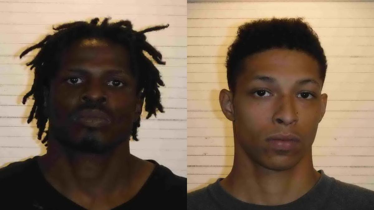 Robert Scales (left), 40, and Jordan Scales (right), 20, were charged in connection with the theft of two vehicles and stealing items from several other vehicles in Freeburg and Mascoutah.