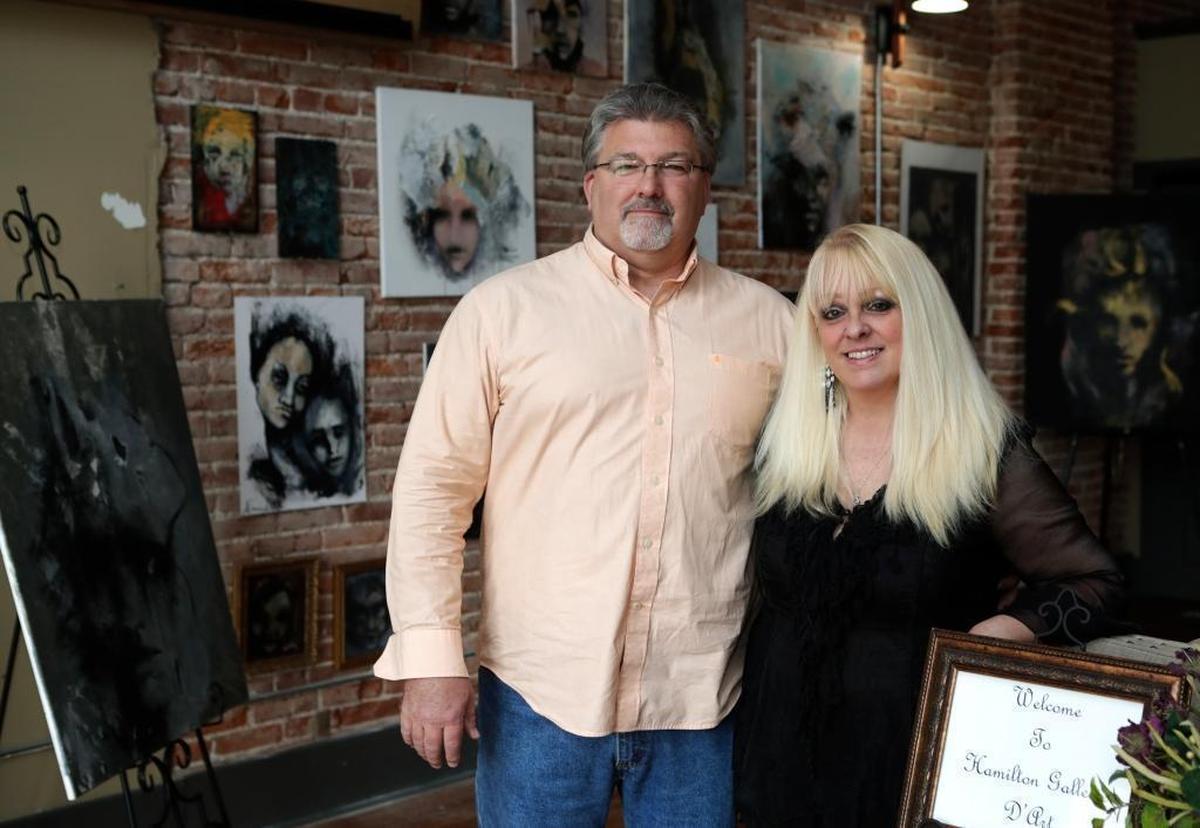 Mark and Lisa Hamilton, co-owners of Hamilton Gallery d'Art.