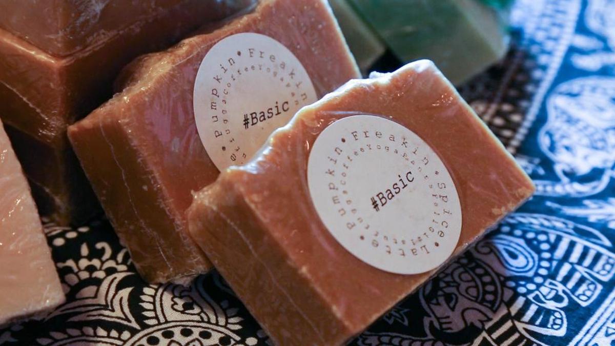Soaps McGotes owner Monica Moore says that #Basic is one of her more popular soaps. Moore says that sometimes she knows the name before knowing the ingredients that she wants to feature in the soap. Other times, it’s based on the songs she’s listening to while she’s making the soaps.