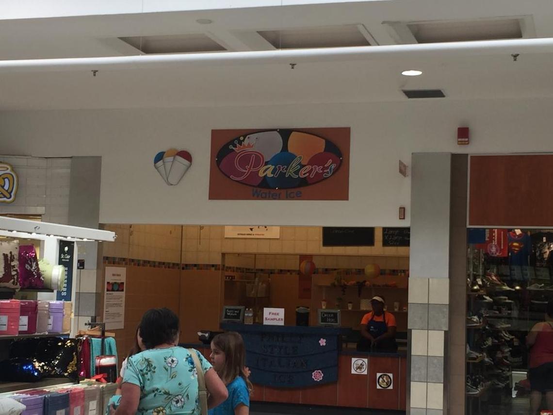 Parker’s Water Ice opened in April on the second floor, across from the food court at St. Clair Square in Fairview Heights.